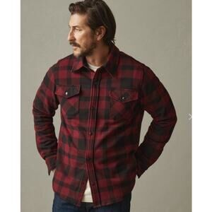 American Giant Unisex Redwood Fleece Button-Up Overshirt